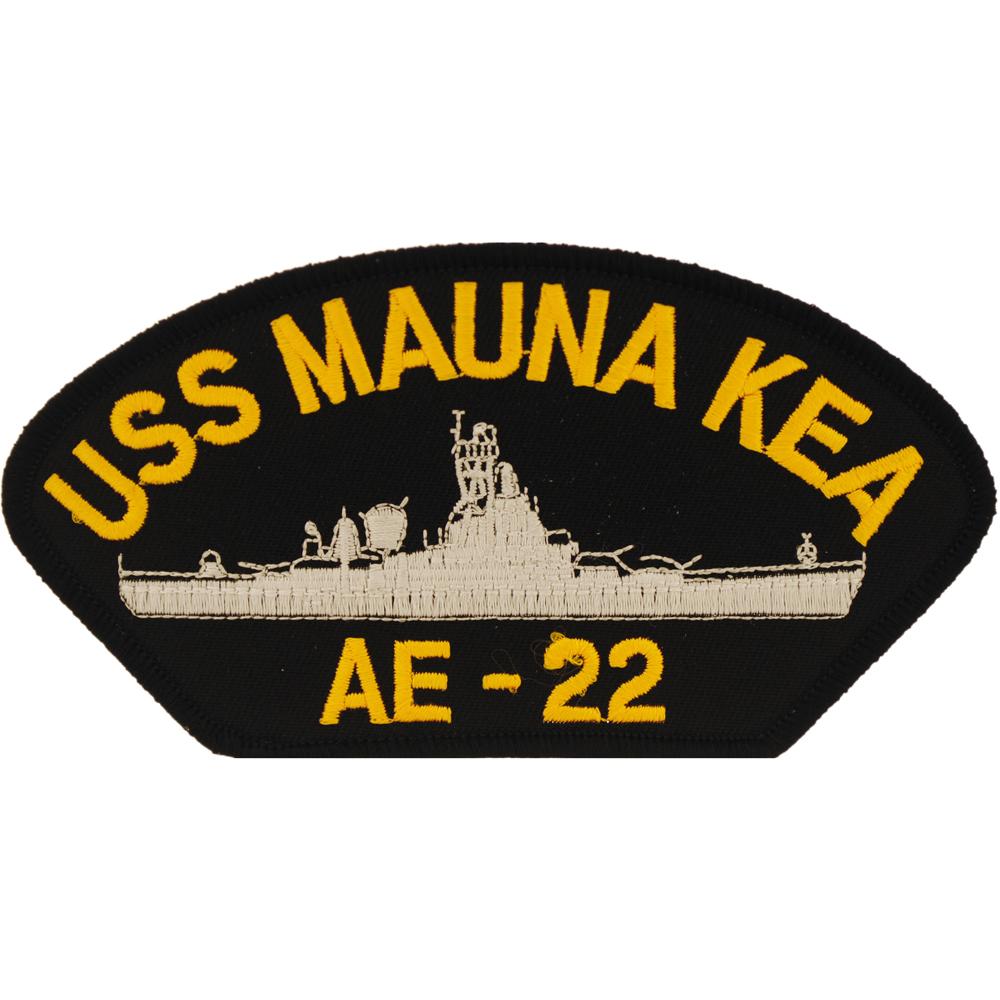 U.S. Navy USS Mauna Kea AE-22 Patch 2 1/4&#x22; x 4&#x22;