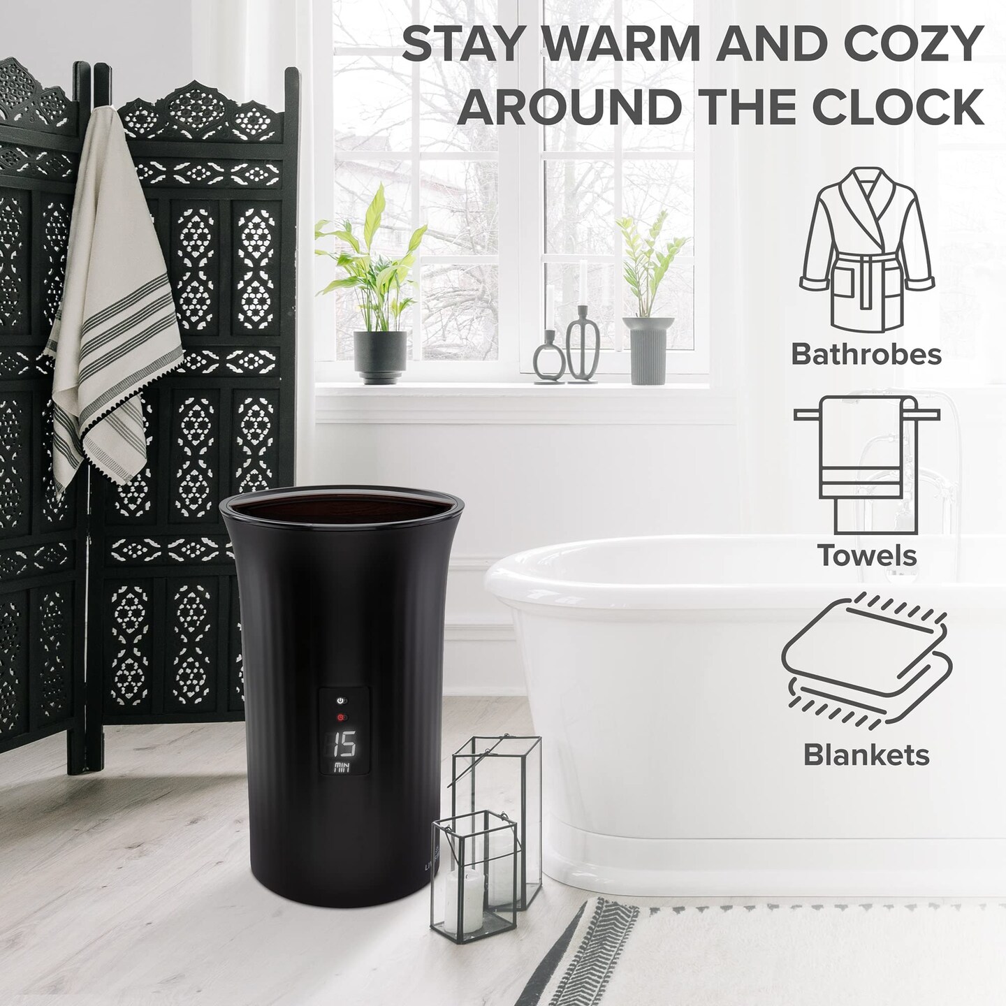Live Fine Bathroom Towel Warmer, Large Blanket &#x26; Towel Heater