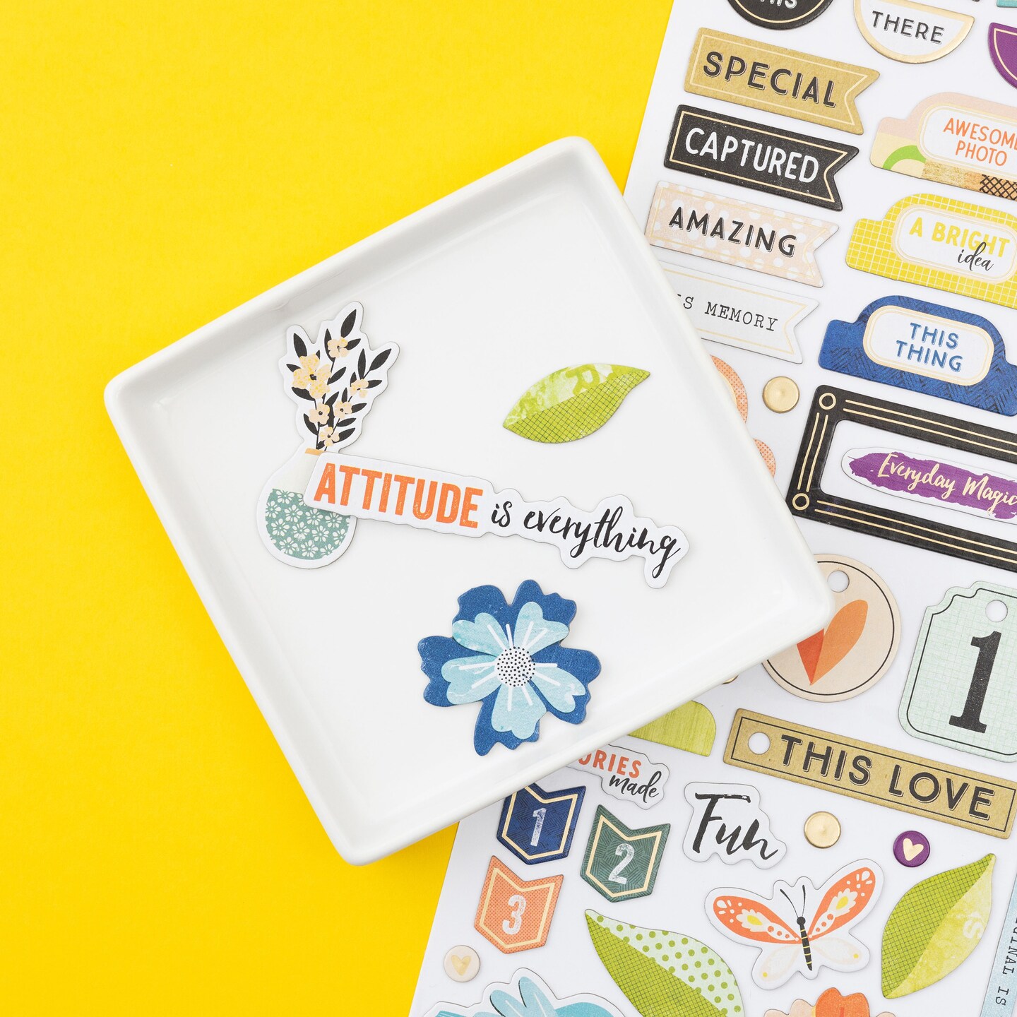 Vicki Boutin Print Shop Thickers Stickers 100/Pkg-Making Things Phrase/Chipboard