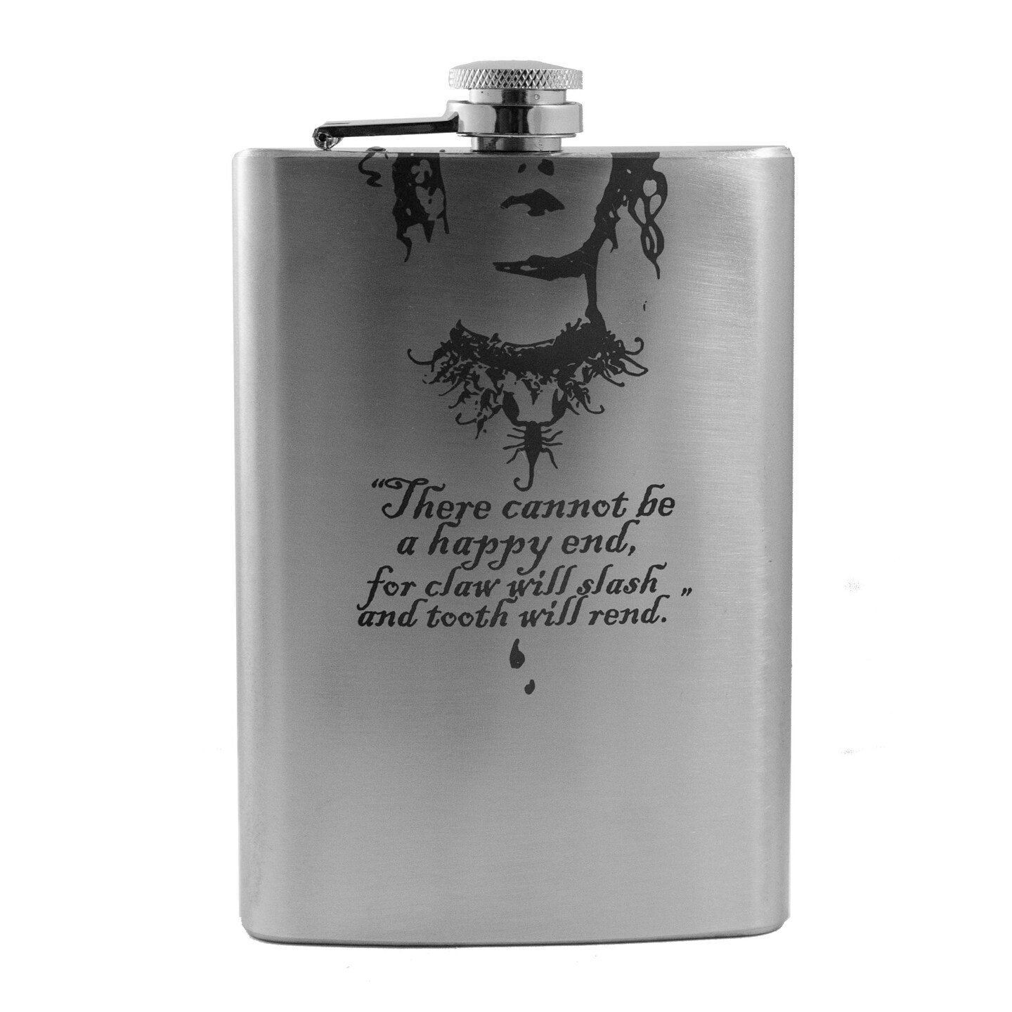 8oz There Cannot Be a Happy End Stainless Steel Flask 8oz There Cannot Be a Happy End Stainless Steel Flask