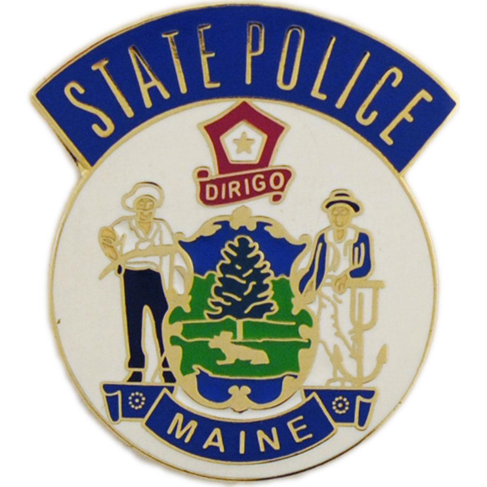 Maine State Police Pin 1&#x22;