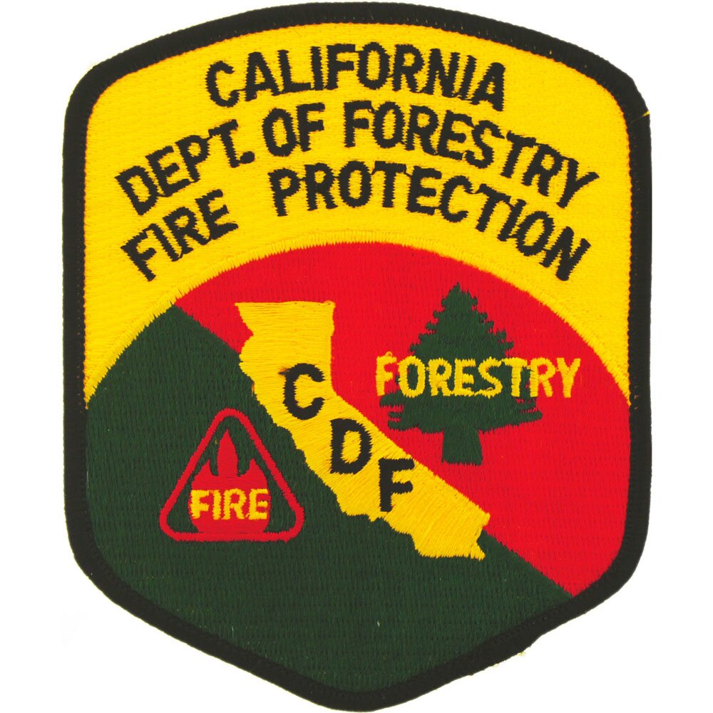 EagleEmblems PM7811 Patch-CDF Fire Protection (Large) (4-5/8")