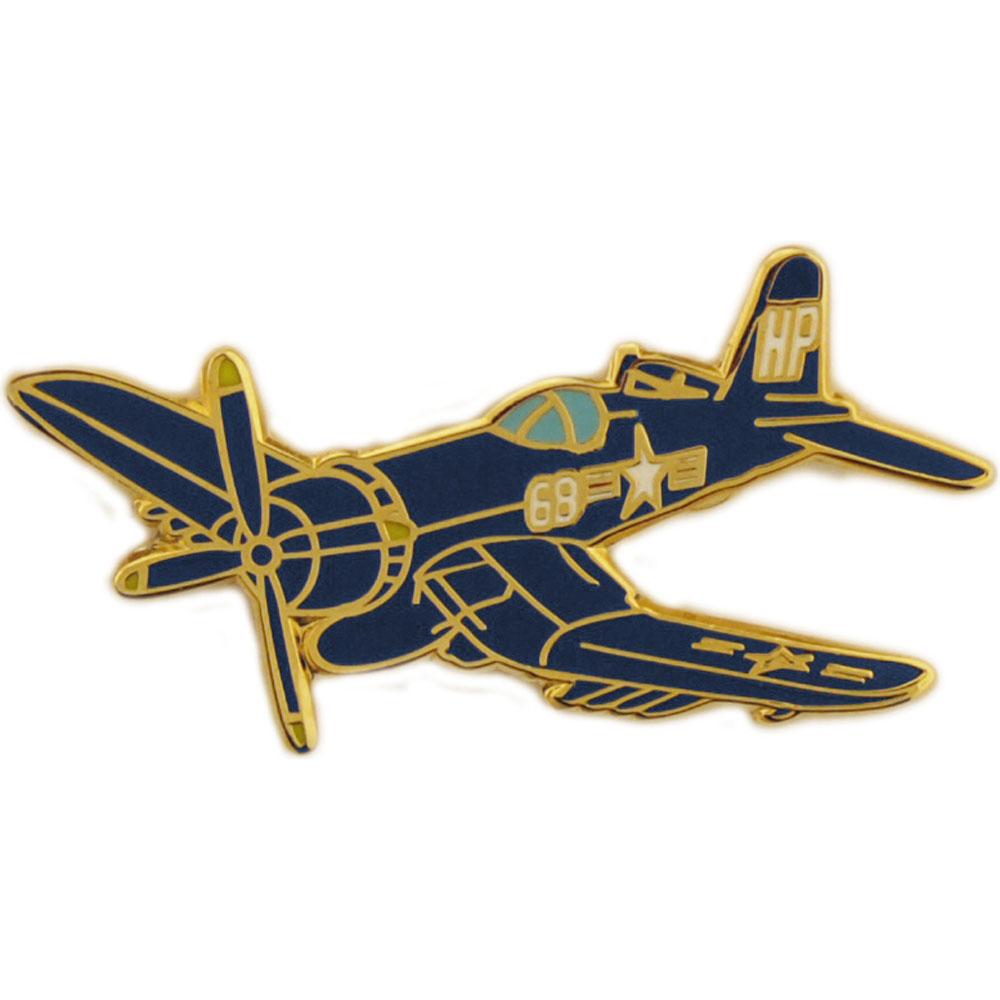 F-4U Corsair Airplane Pin Blue 1 1/2&#x22;