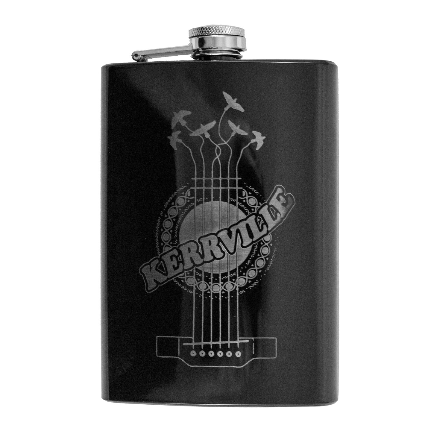 8oz BLACK Kerrville Flask 8oz BLACK Kerrville Flask