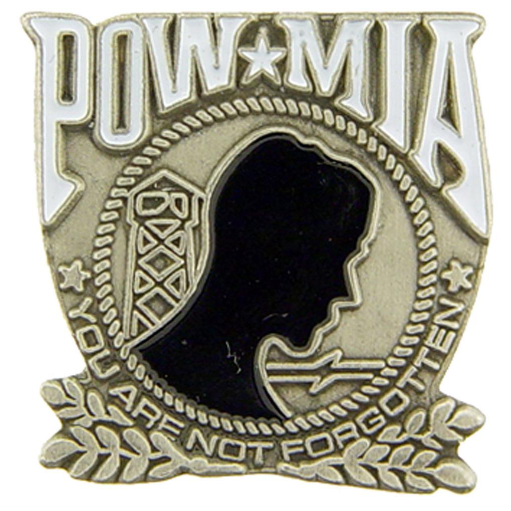 POW MIA Pin Pewter 1&#x22;