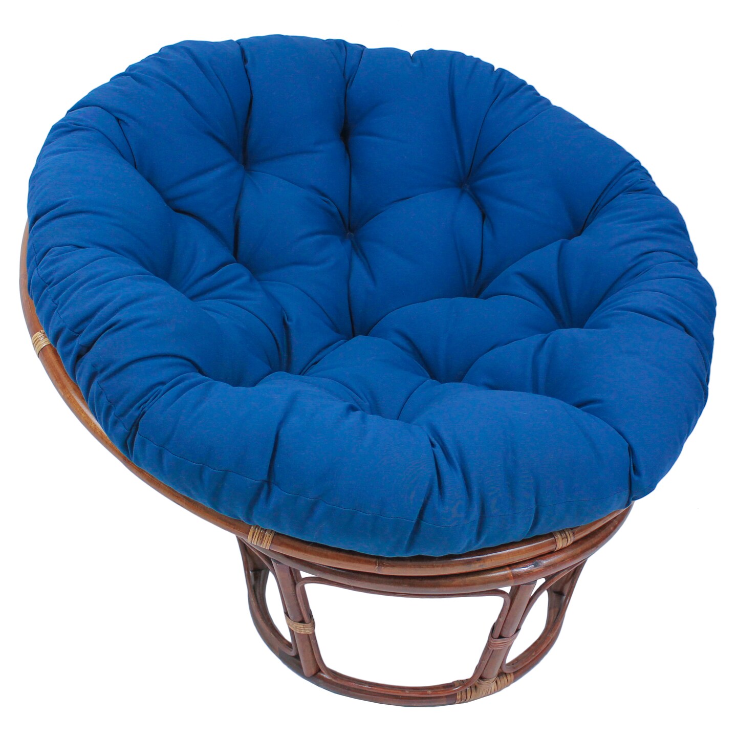 44-inch Solid Twill Papasan Cushion (Fits 42-inch Papasan Frame) - Royal Blue