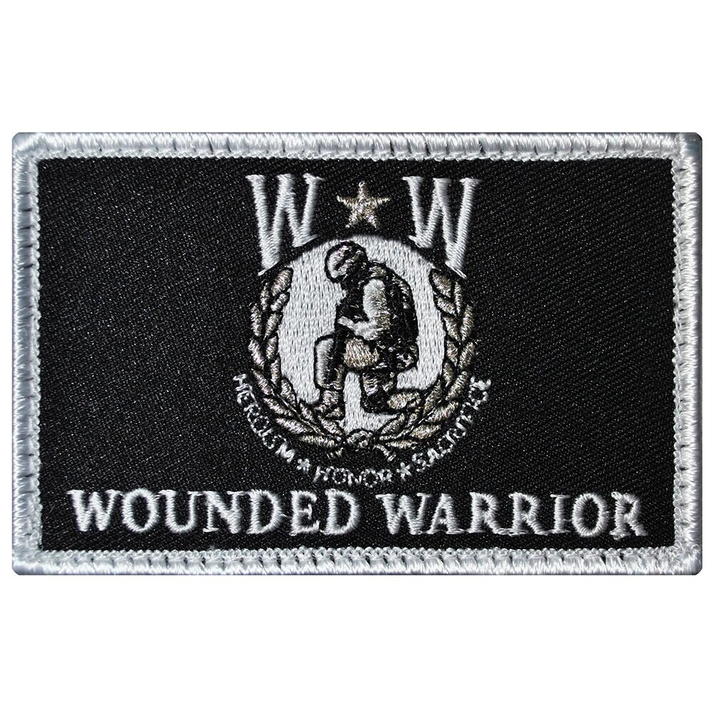 EagleEmblems PM3867V Patch-Wounded Warrior (Velcro) (3-1/2&#x22;)