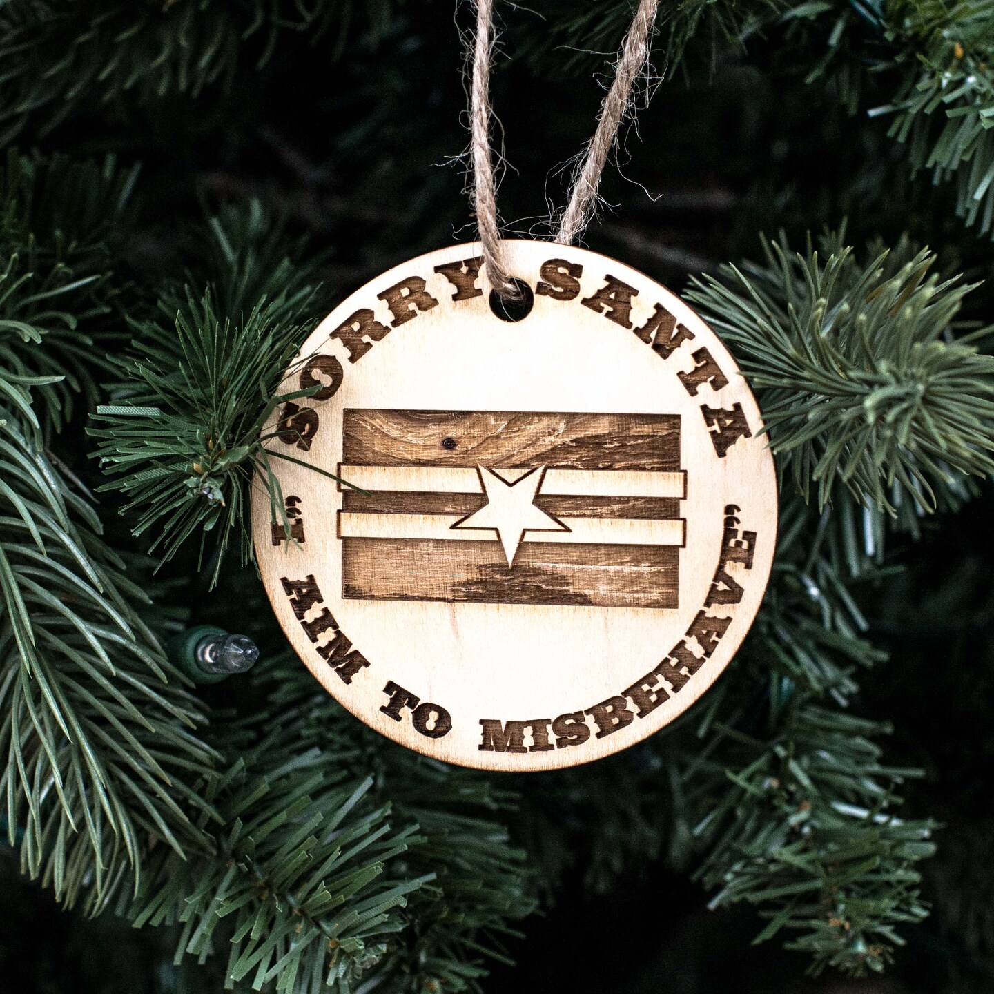 Ornament - Have a Magical Christmas - Raw Wood 3x3in Ornament - Have a Magical Christmas - Raw Wood 3x3in