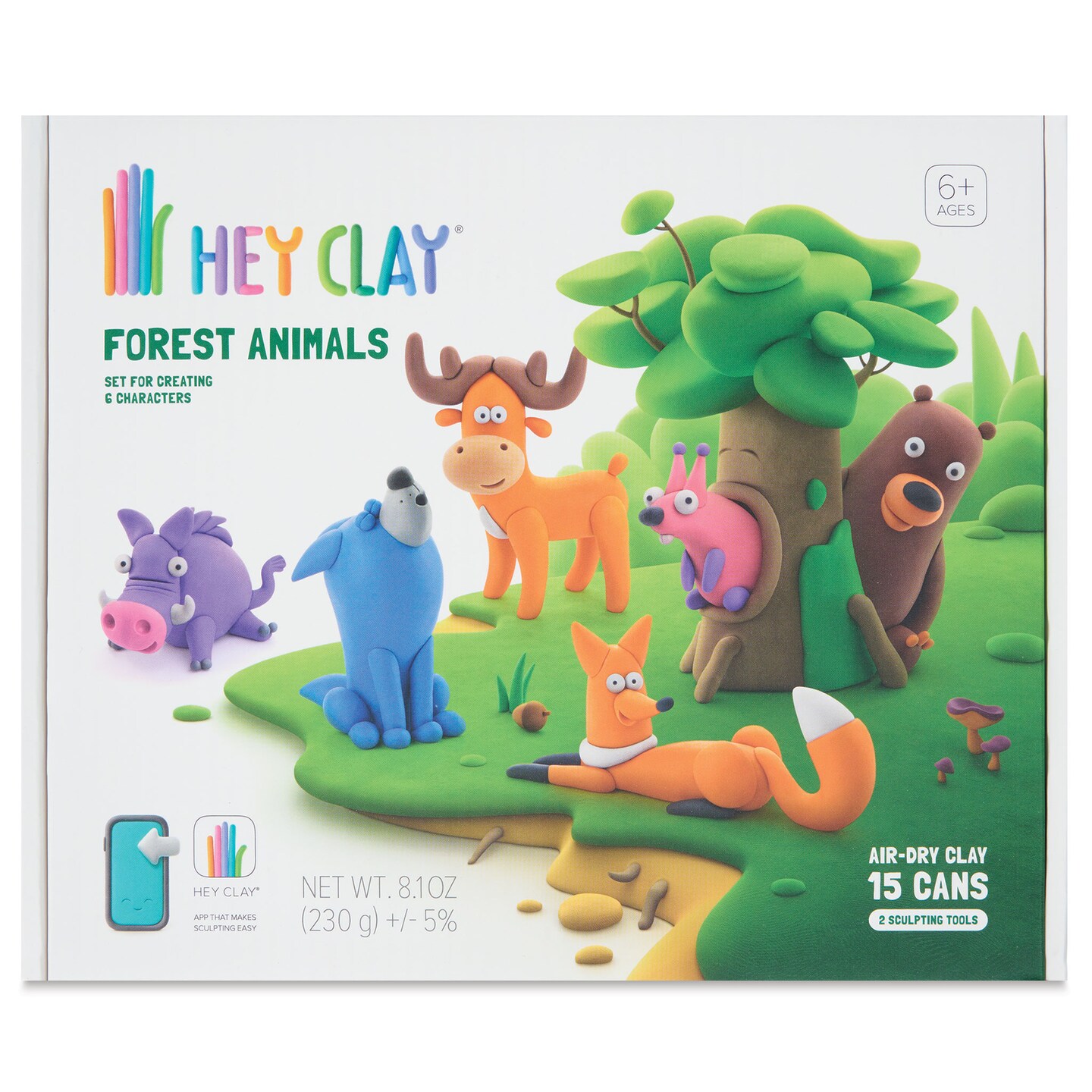 Fat Brain Toys Hey Clay Kit - Forest Animals