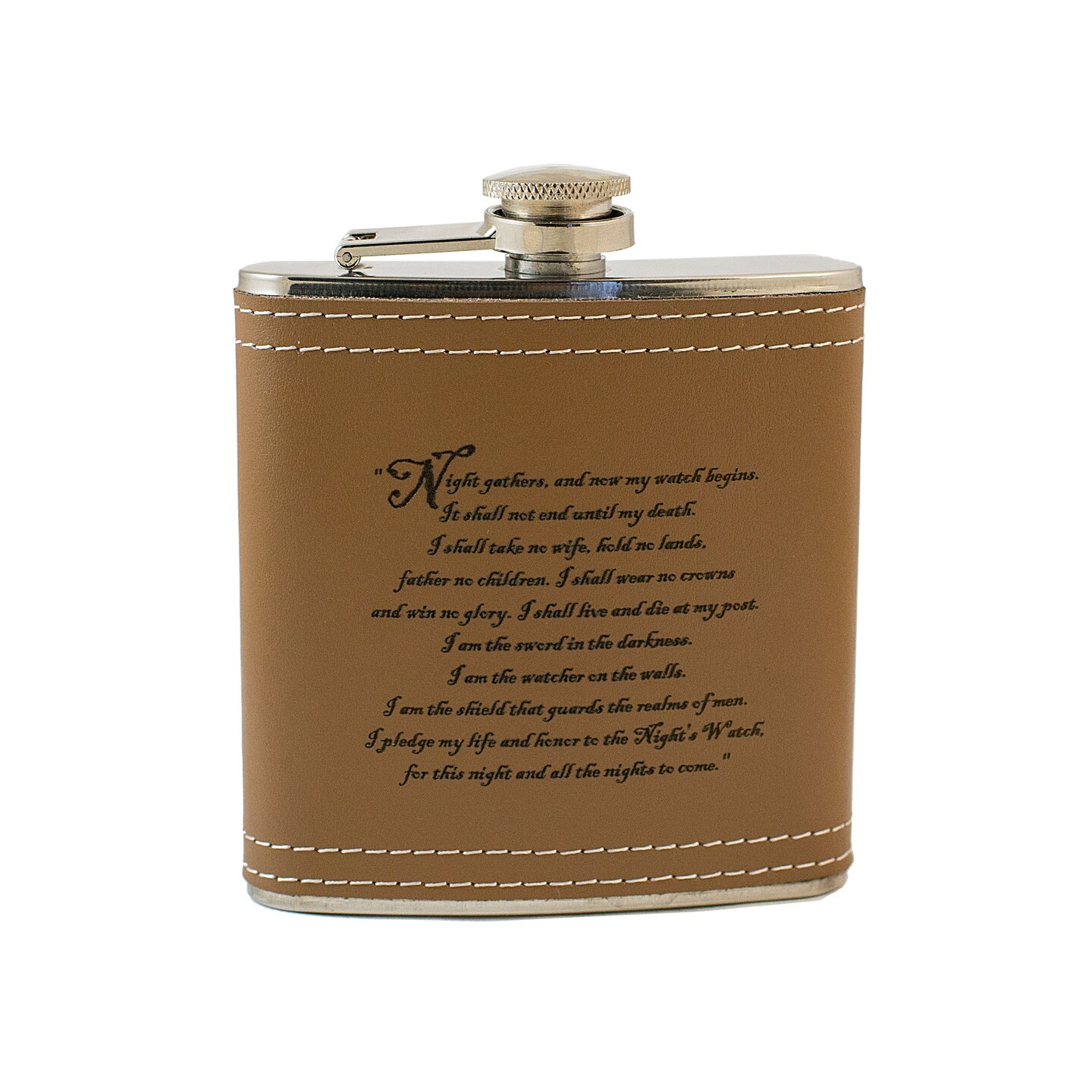 6oz Night Gathers Leather Flask 6oz Night Gathers Leather Flask