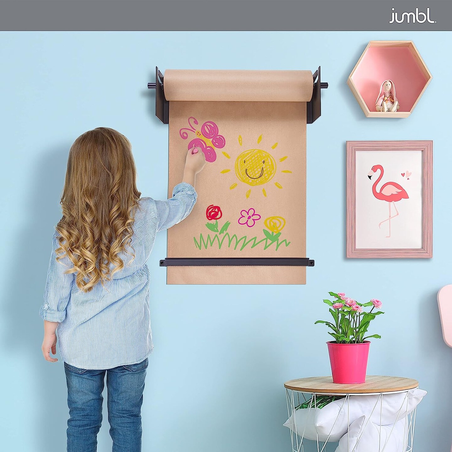 DIY Mounted Craft Paper Roll