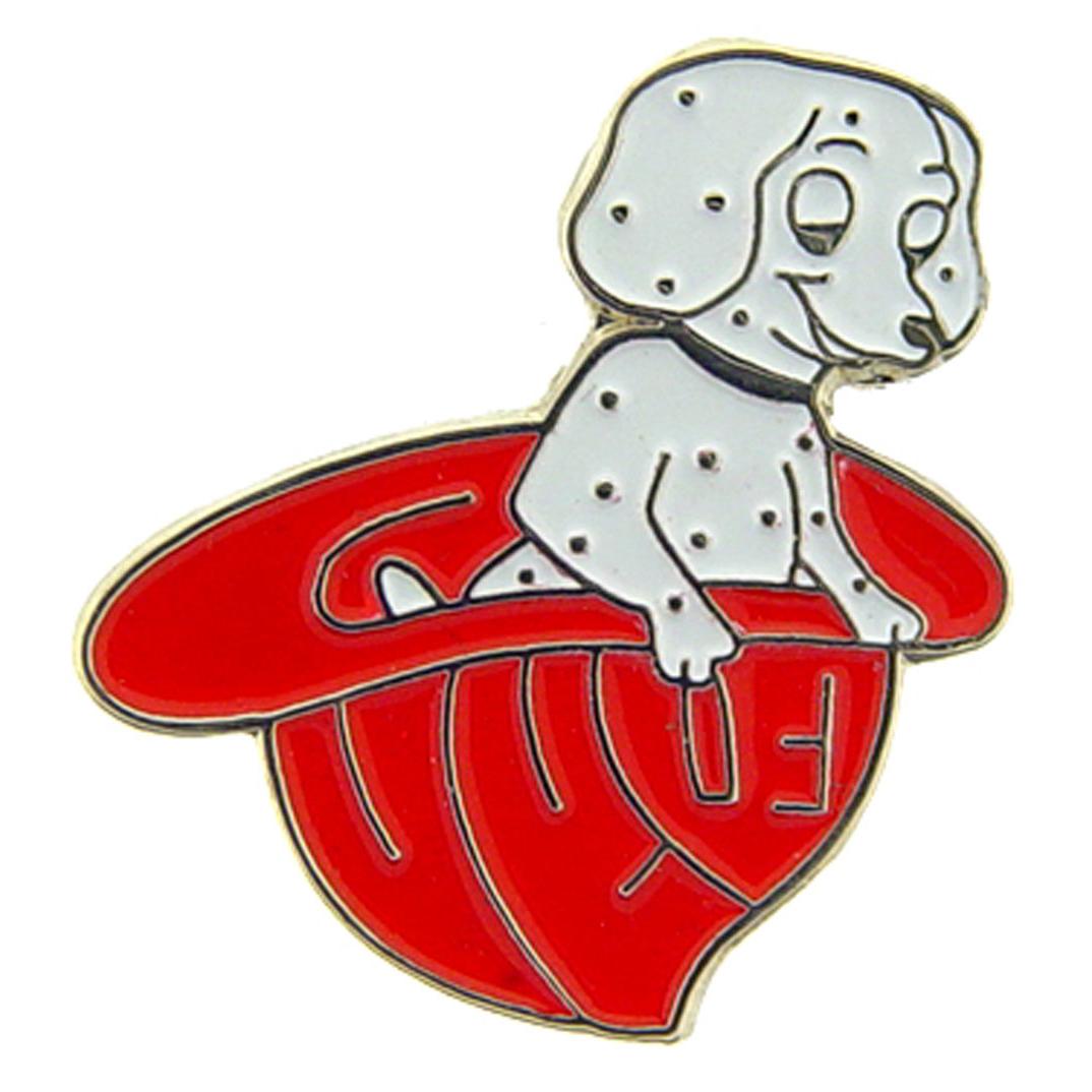 Dalmatian Pup In Fireman Hat Pin 1&#x22;