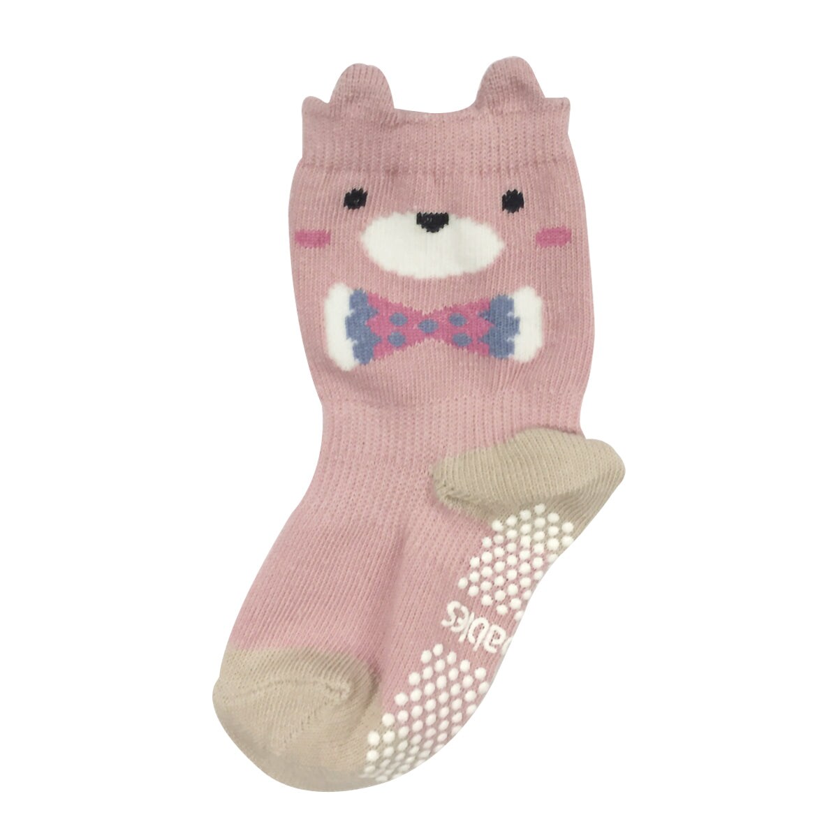 Wrapables Peek A Boo Animal Non-Skid Toddler Socks (Set of 6), Zoo Animals Large
