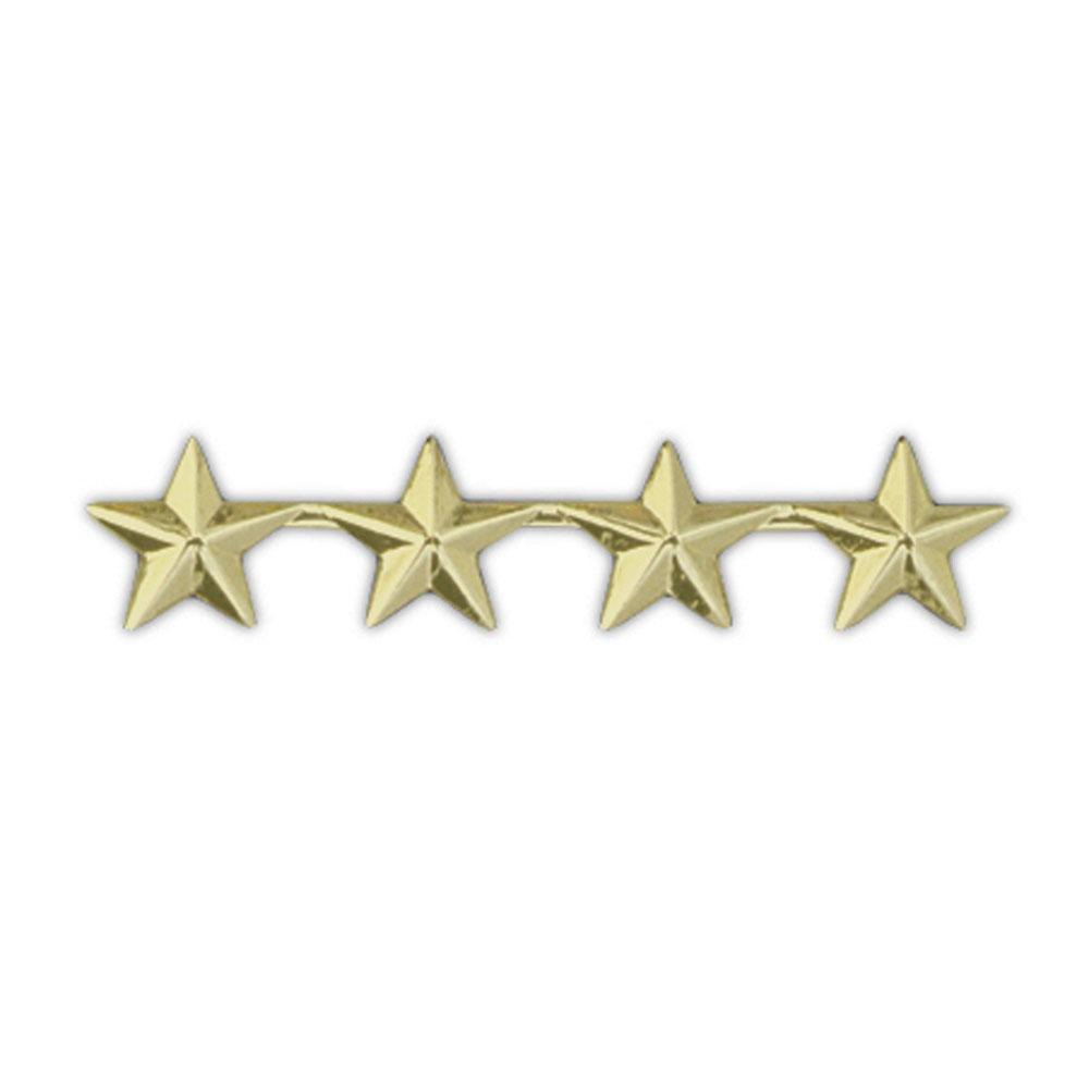 U.S. Army 4 Star General Pin Gold Plated 2 3/4&#x22;