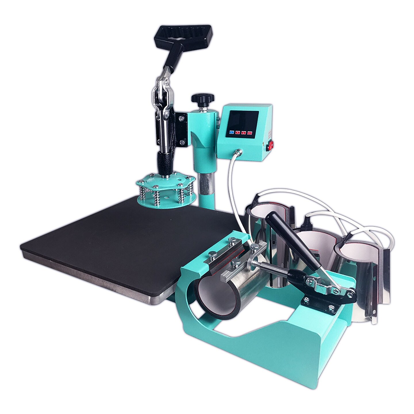 Swing Design 15" x 15" Swing Away 8-in-1 Heat Press - Turquoise