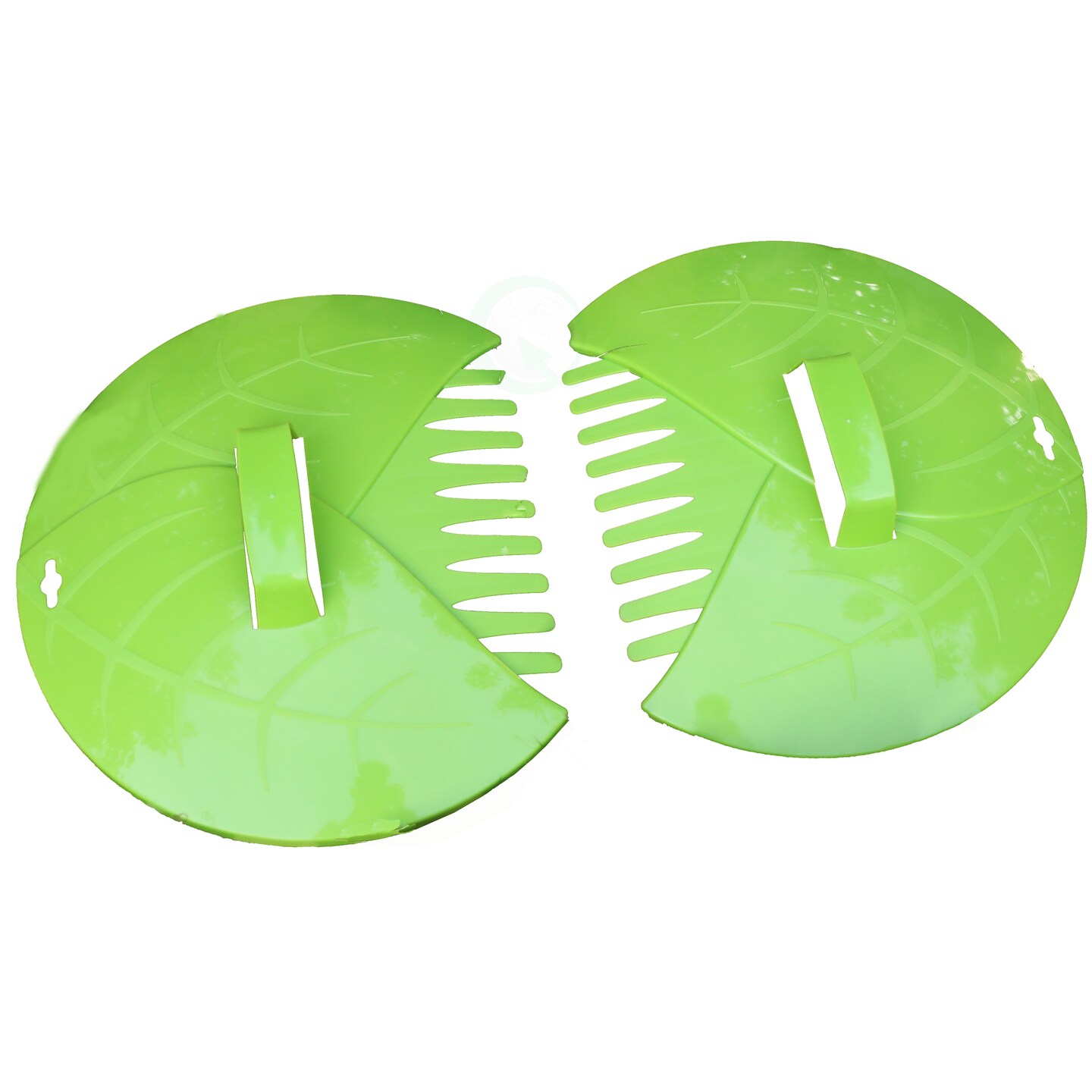 Gardenised Decorative Pair of Leaf Scoops Hand Rakes for Lawn and Garden Cleanup