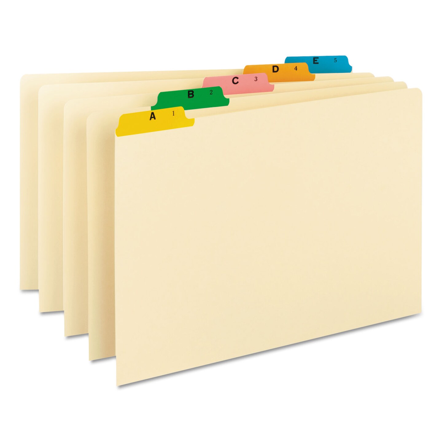 Alphabetic Top Tab Indexed File Guide Set, 1/5-Cut Top Tab, A to Z, 8.5 x 14, Manila, 25/Set Alphabetic Top Tab Indexed File Guide Set, 1/5-Cut Top Tab, A to Z, 8.5 x 14, Manila, 25/Set