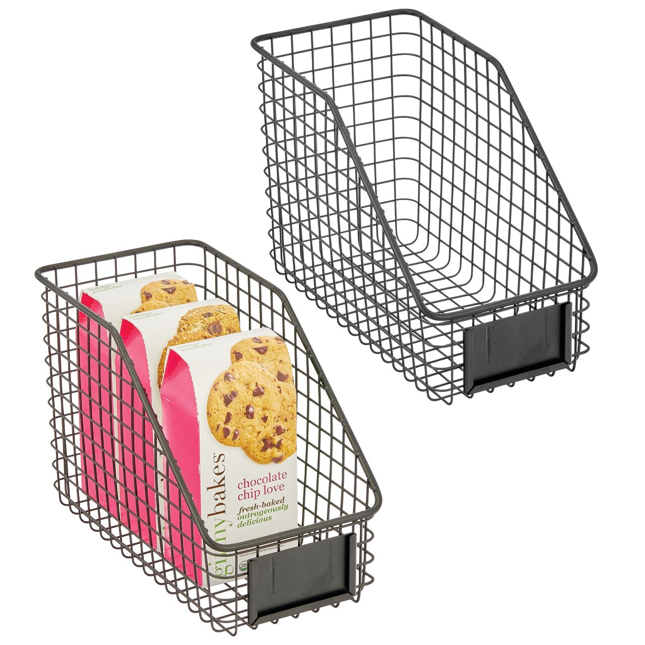 mDesign Slim Slanted Kitchen Organizer Basket, Label Slot | Michaels