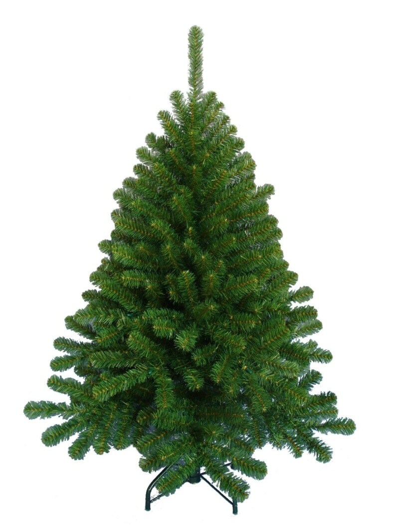 4.5ft Artificial Northern Spruce Tree with Metal Stand &#x26; 349 Lifelike Green Tips | Indoor/Outdoor Use | Holiday Accents | Christmas Trees | Home &#x26; Office Decor