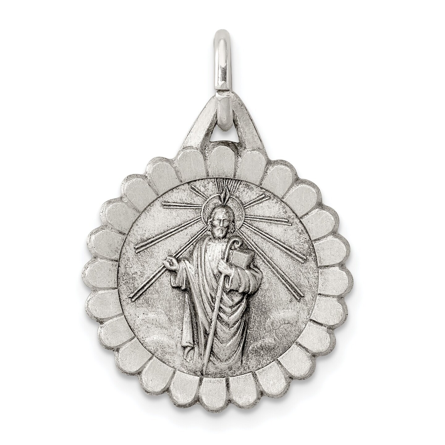 Sterling Silver Saint Jude Thaddeus Medal