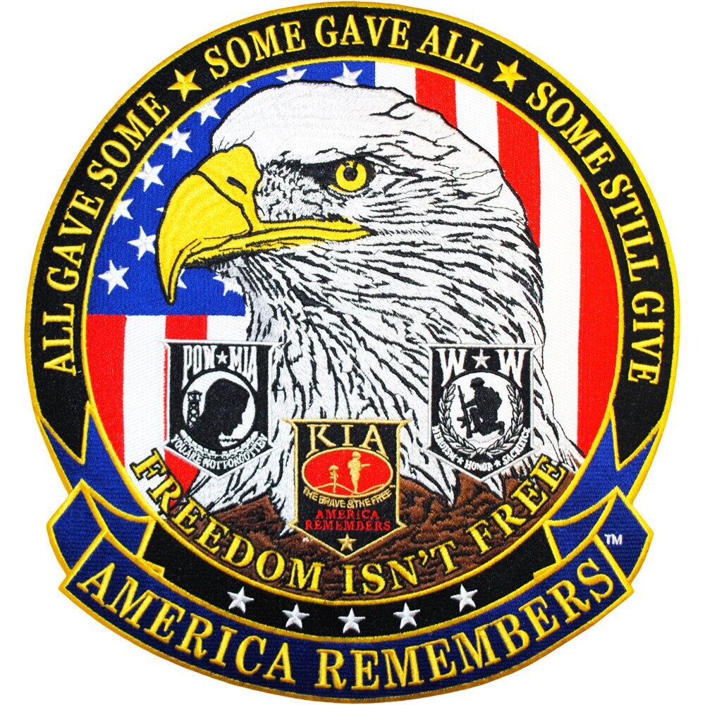 Buy in Bulk - EagleEmblems PM9030 Patch-America Remembers (XLG) (12.5 ...