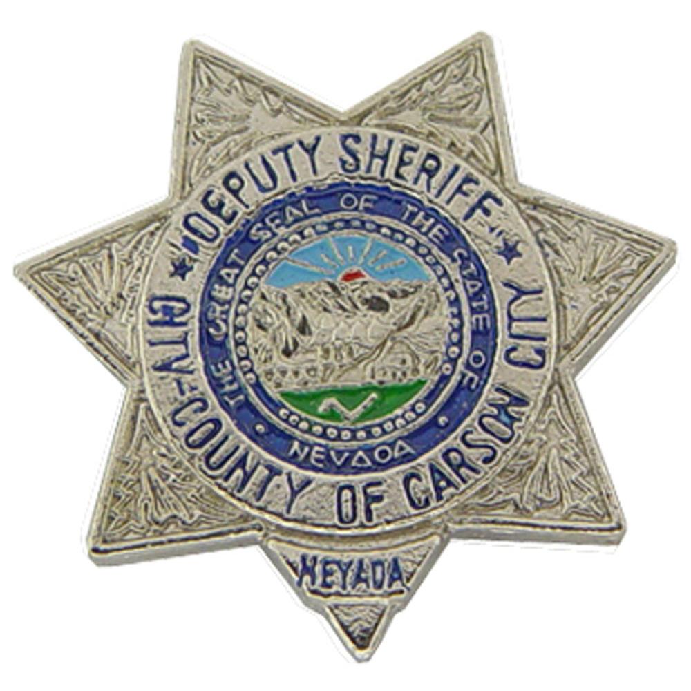 Carson City Nevada Deputy Sheriff Badge pin 1&#x22;