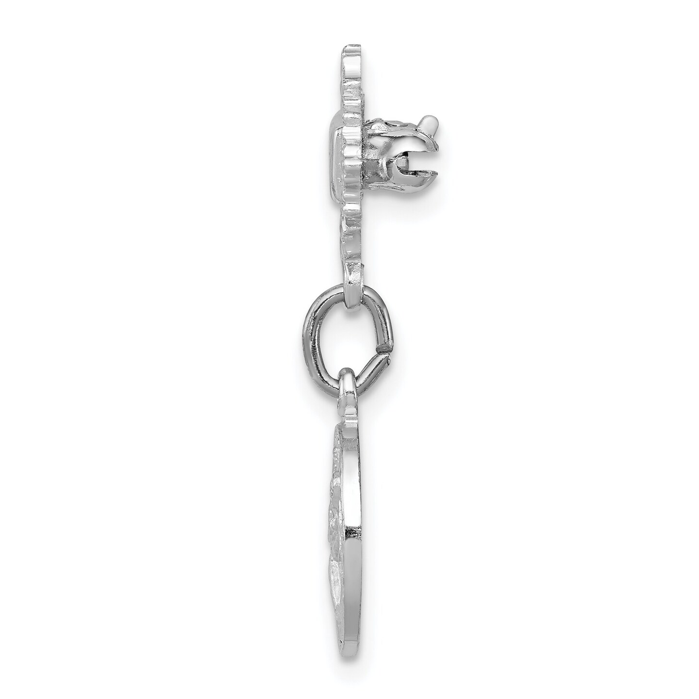Sterling Silver Oval Saint Christopher Medal Pin