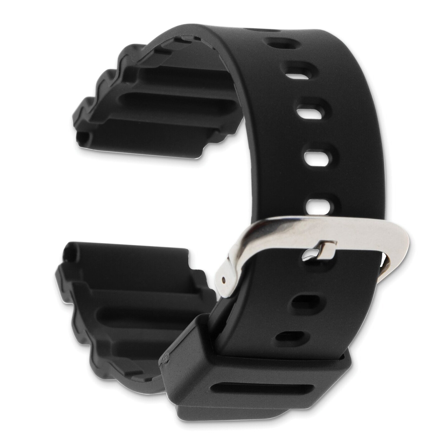 Gilden Black Polyurethane Watch Band 22mm