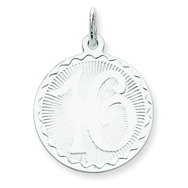 Sterling Silver Sweet Sixteen Disc Charm Birthday Jewerly 27mm x 19mm