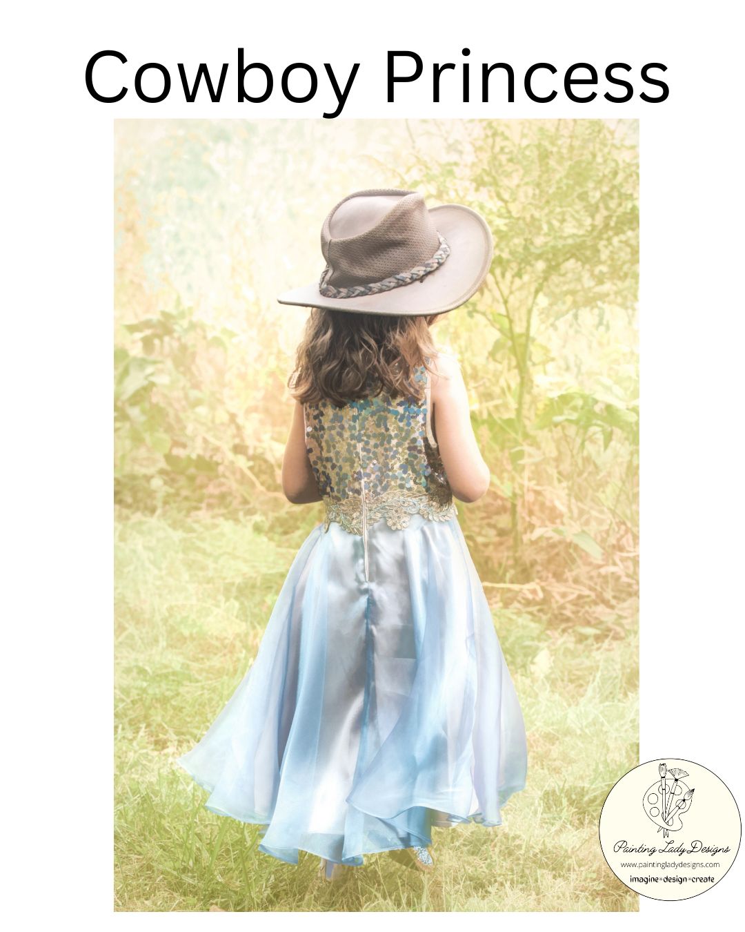 Cowboy Princess - Paper for Decoupage Crafting and Multi Media Art (small)