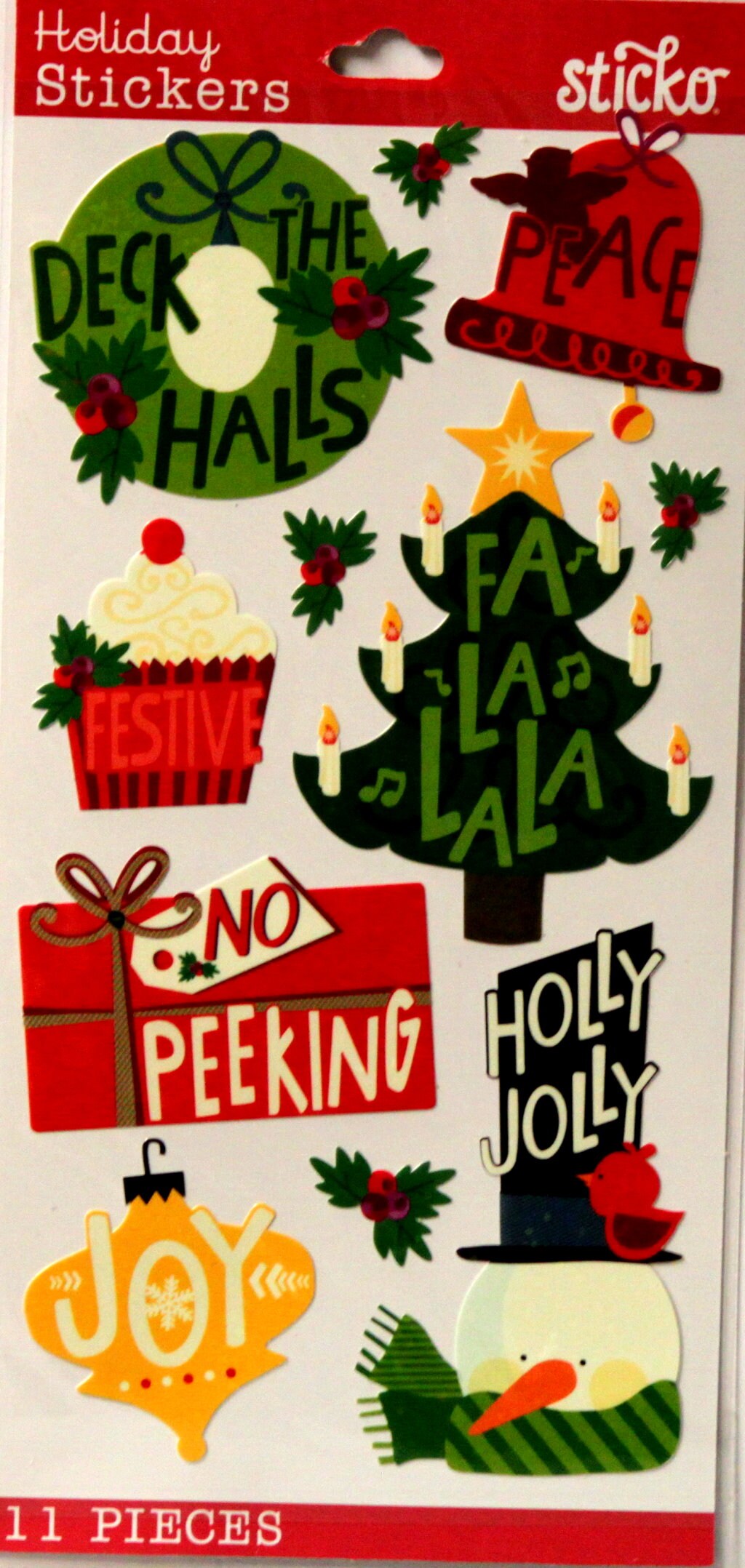 Sticko Holiday Words Prizm Stickers