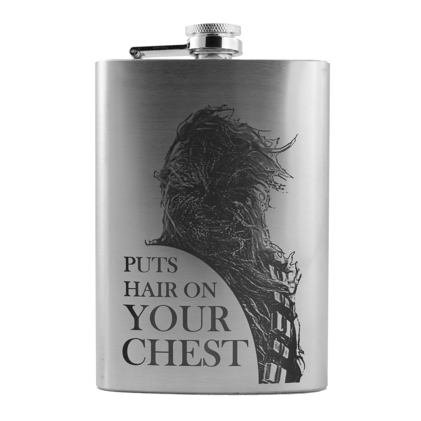 8oz Puts Hair on Your Chest Stainless Steel Flask Michaels