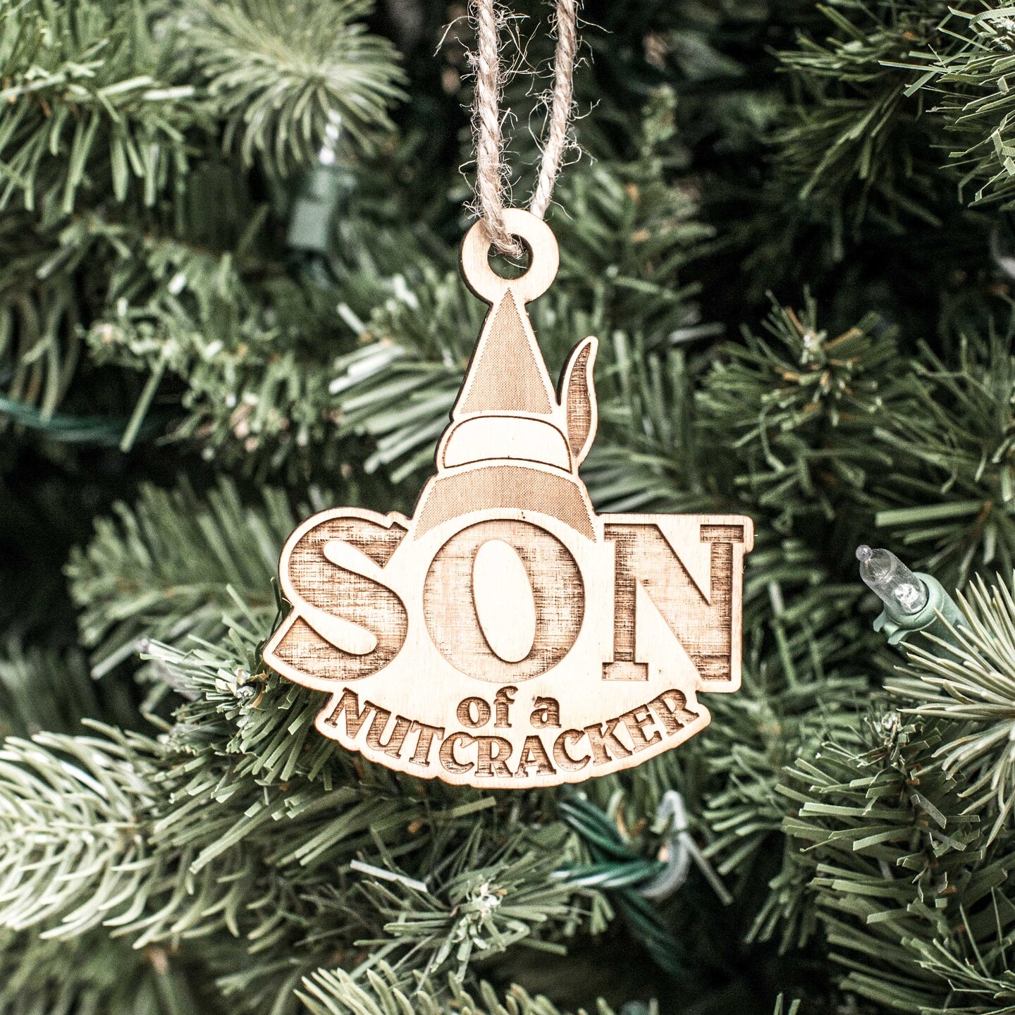Ornament - Son of a Nutcracker - Raw Wood 3x3in Ornament - Son of a Nutcracker - Raw Wood 3x3in
