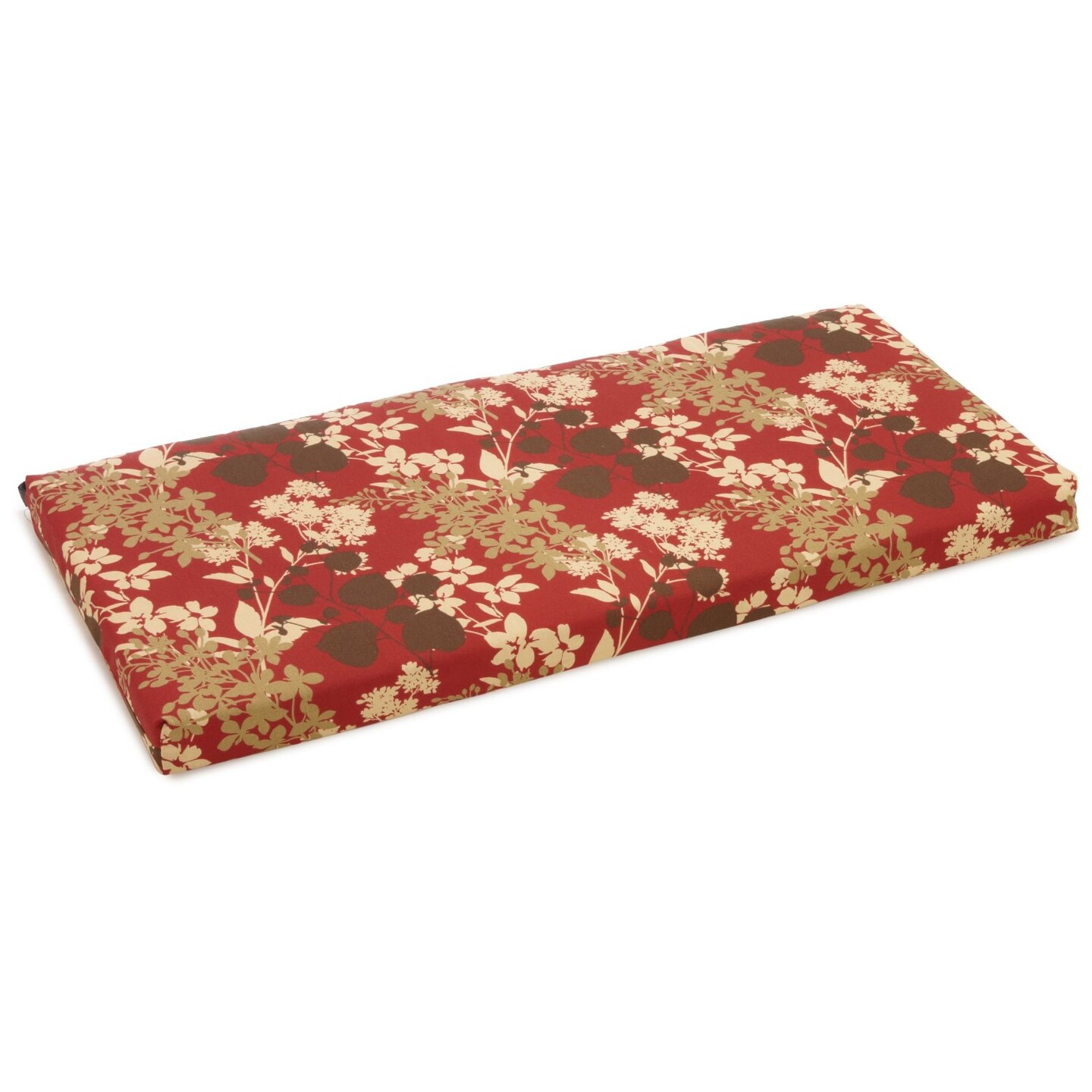 40-inch by 19-inch Outdoor Spun Polyester Loveseat Cushion - Montfleuri Sangria
