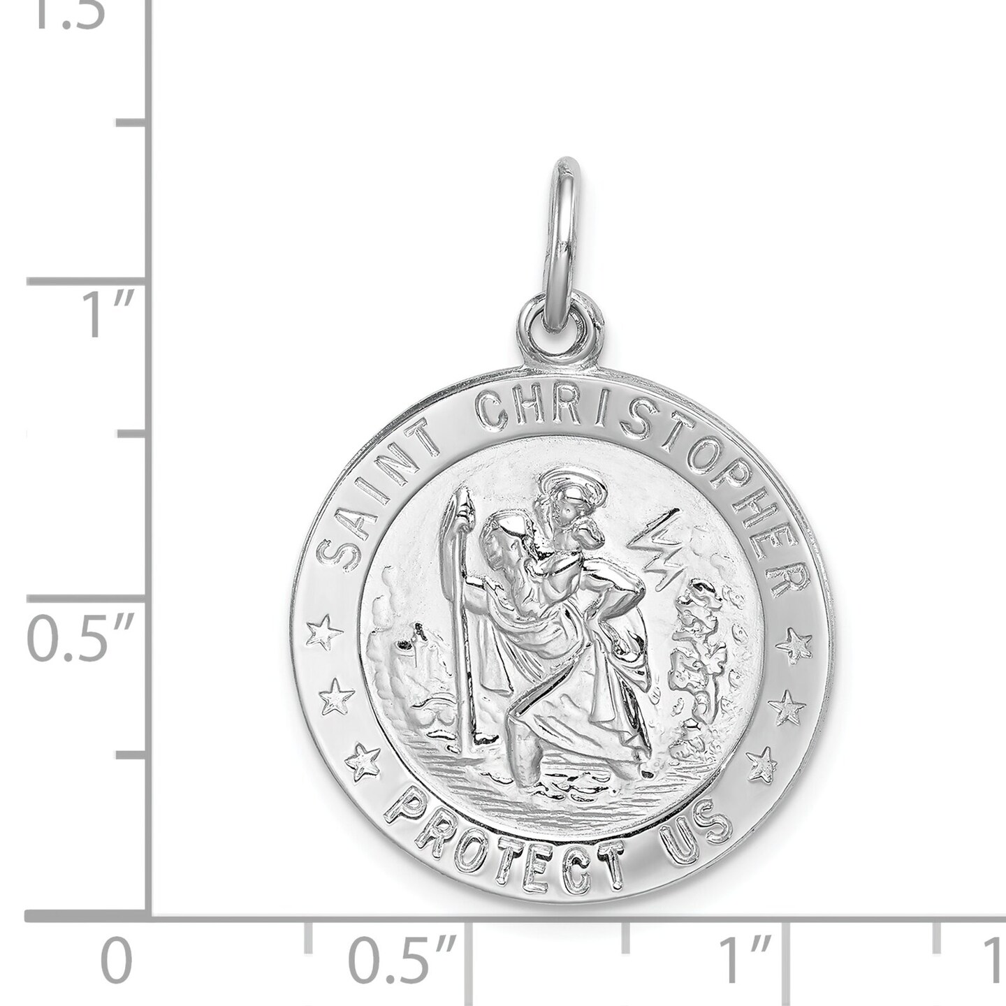 Sterling Silver Saint Christopher Medal