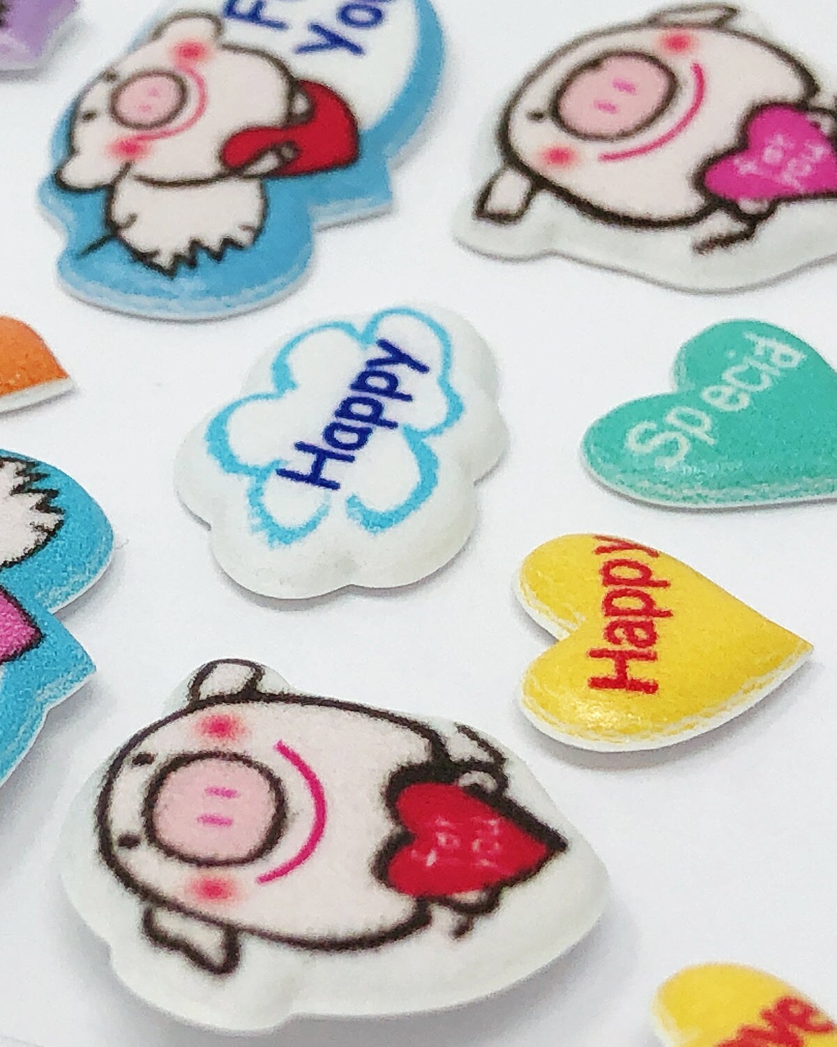 Wrapables 3D Puffy Stickers Bubble Stickers for Crafts & Scrapbooking