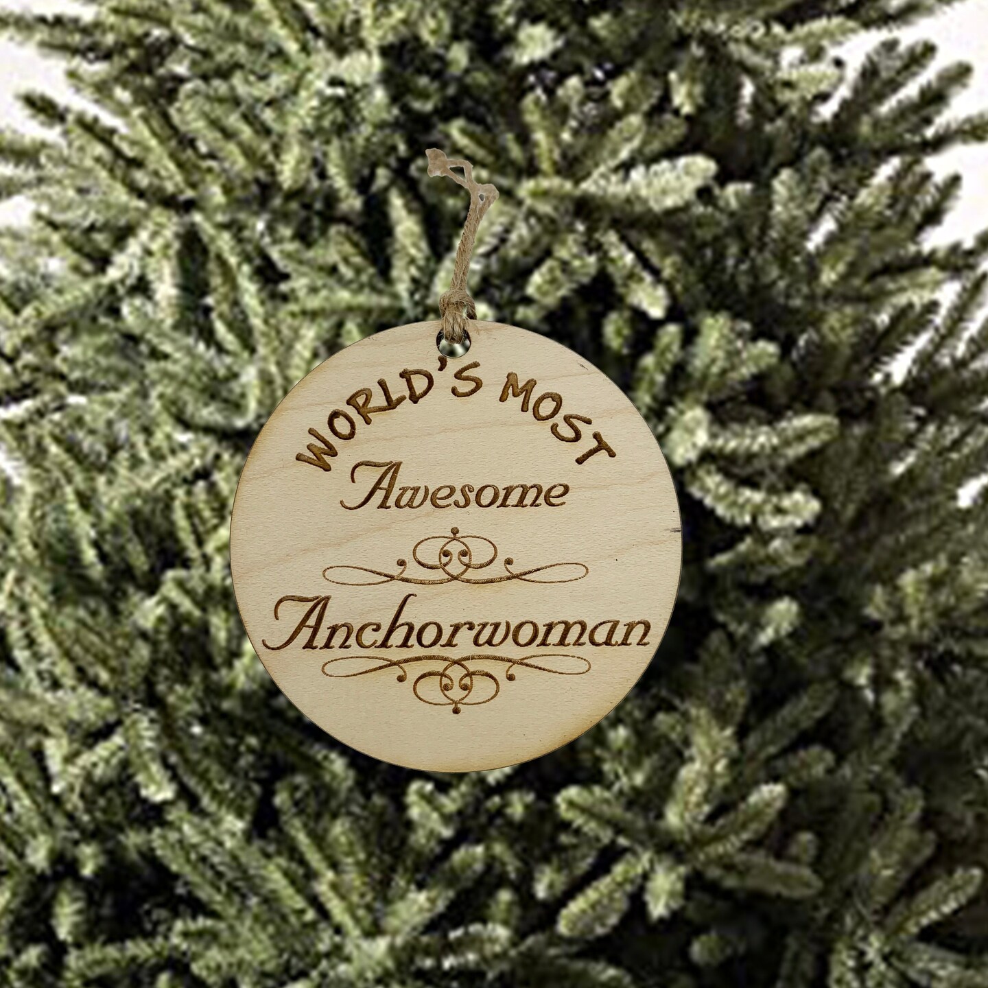 Worlds most Awesome Anchorwoman - Ornament Worlds most Awesome Anchorwoman - Ornament