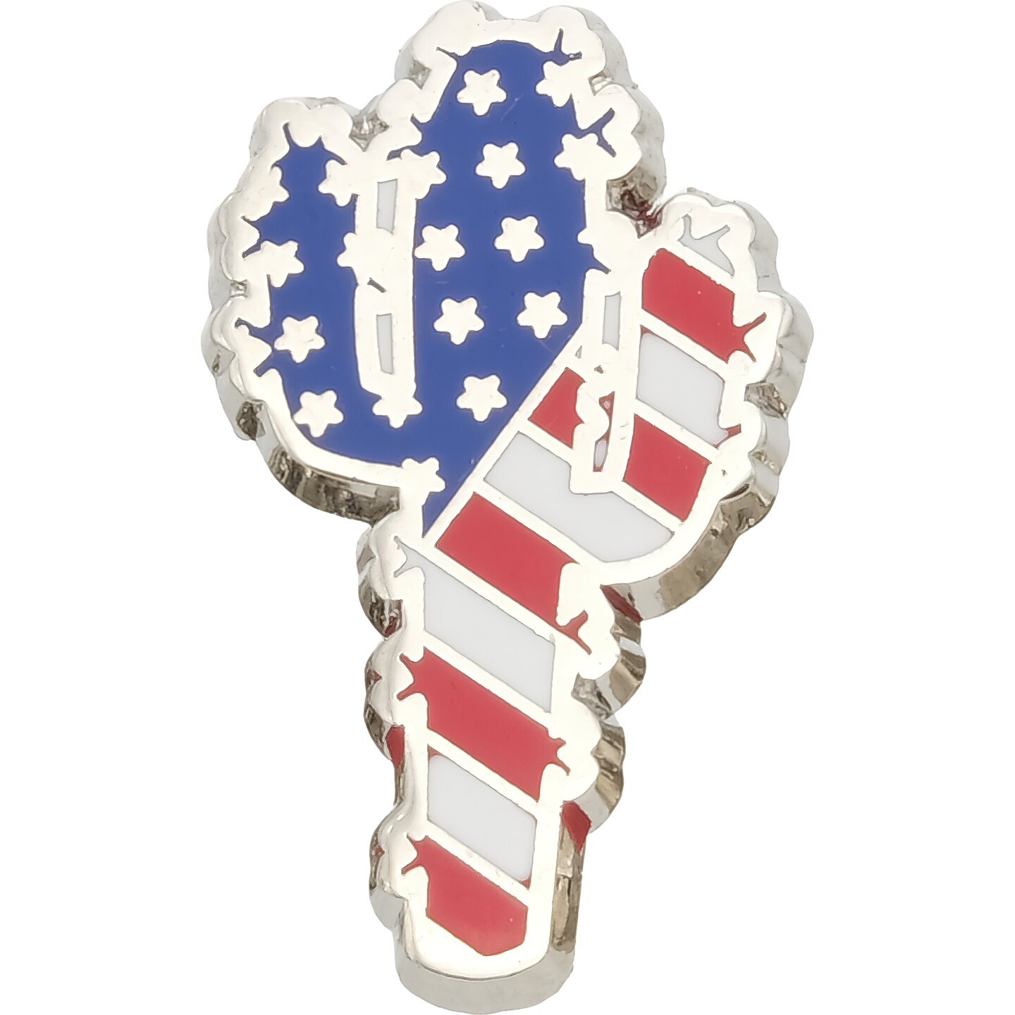 Saguaro Cactus American Flag  Pin 1&#x22;