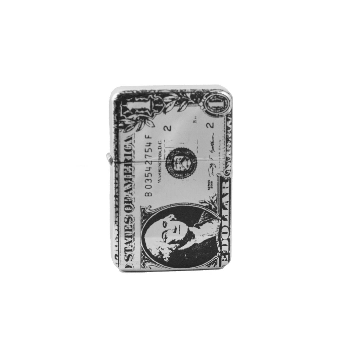 Lighter - 1 Dollar Bill High Polish Chrome Lighter - 1 Dollar Bill High Polish Chrome