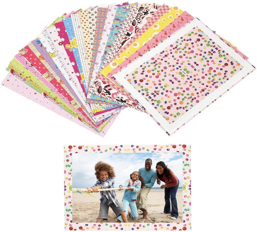 Zink Colorful, Fun &#x26; Decorative Border Stickers for 4x6 Photo Paper Pojects