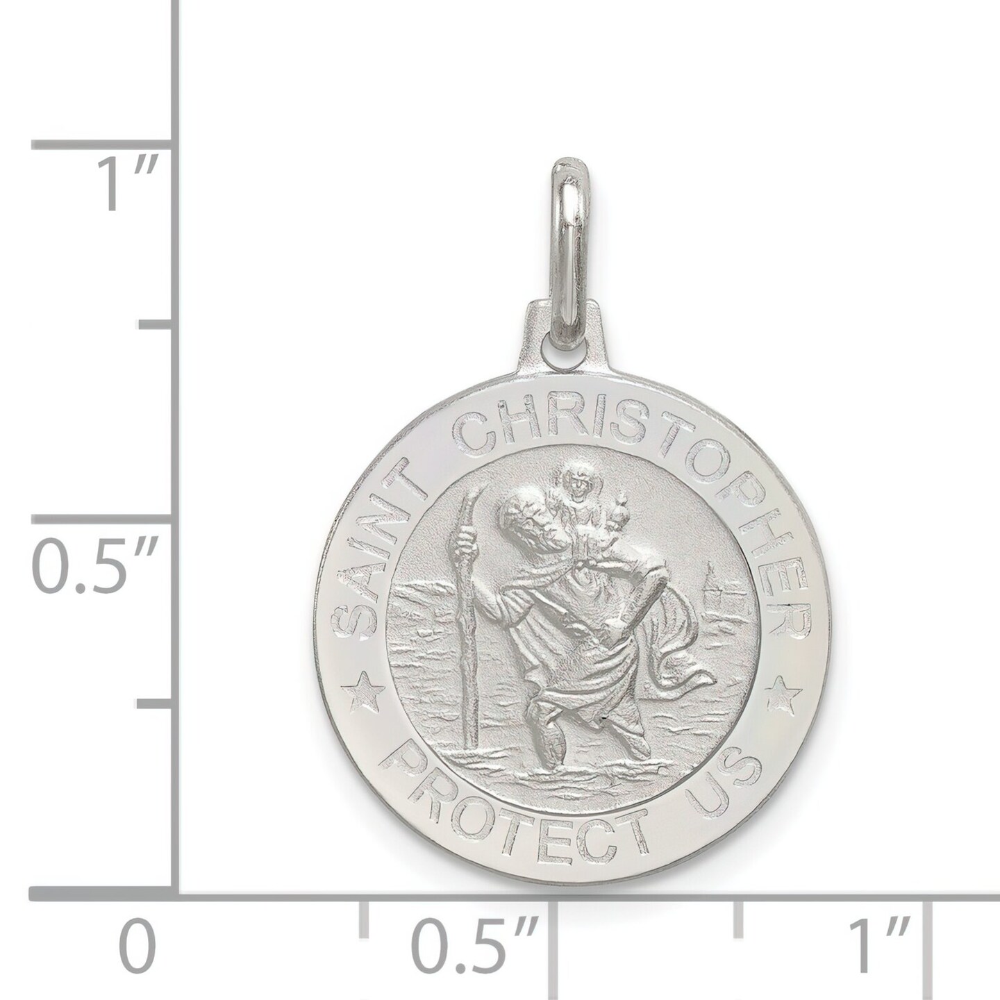 Sterling Silver Saint Christopher Medal