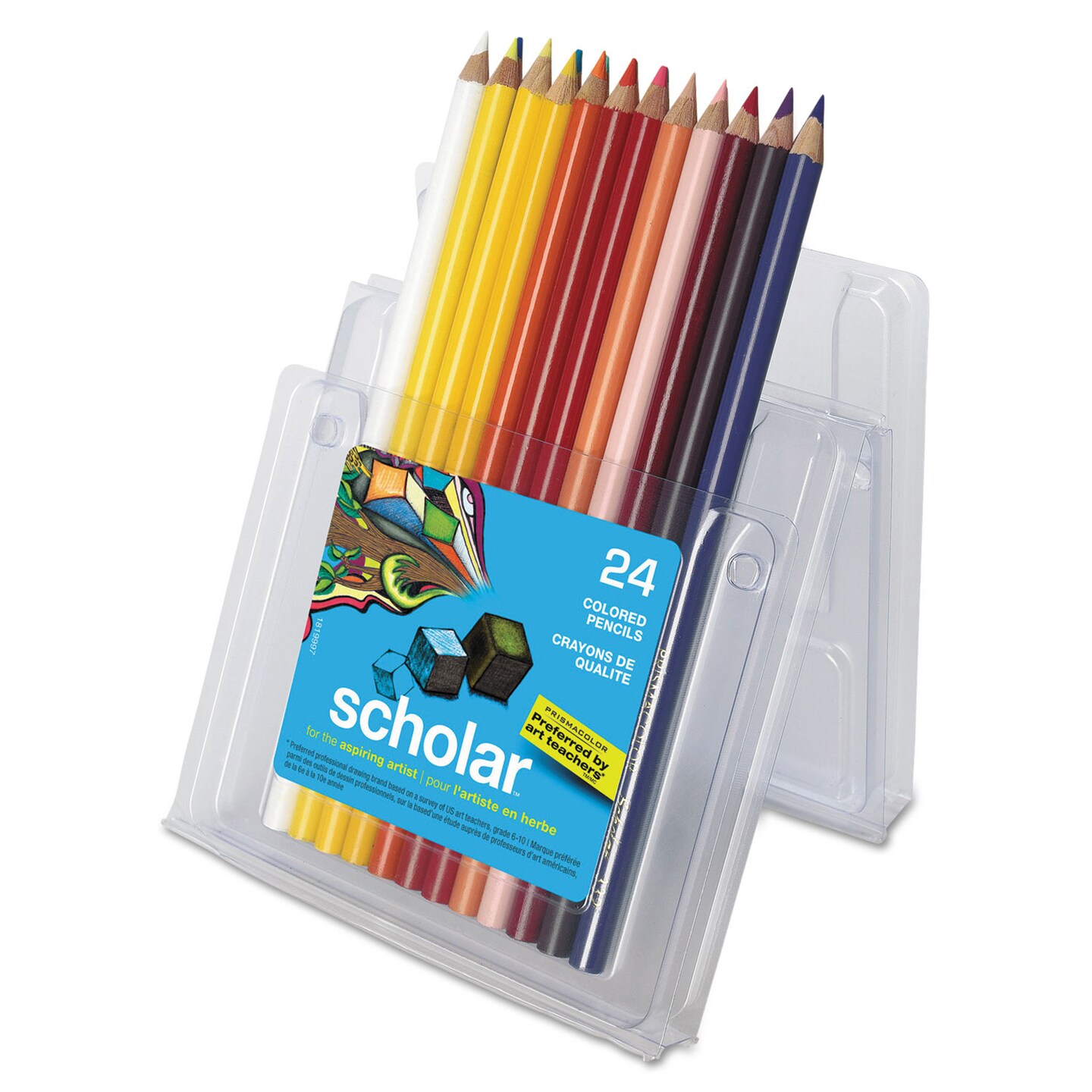 Prismacolor Scholar Colored Pencil Set 3 Mm 2B 2 Assorted Lead Barrel   494270457624480 