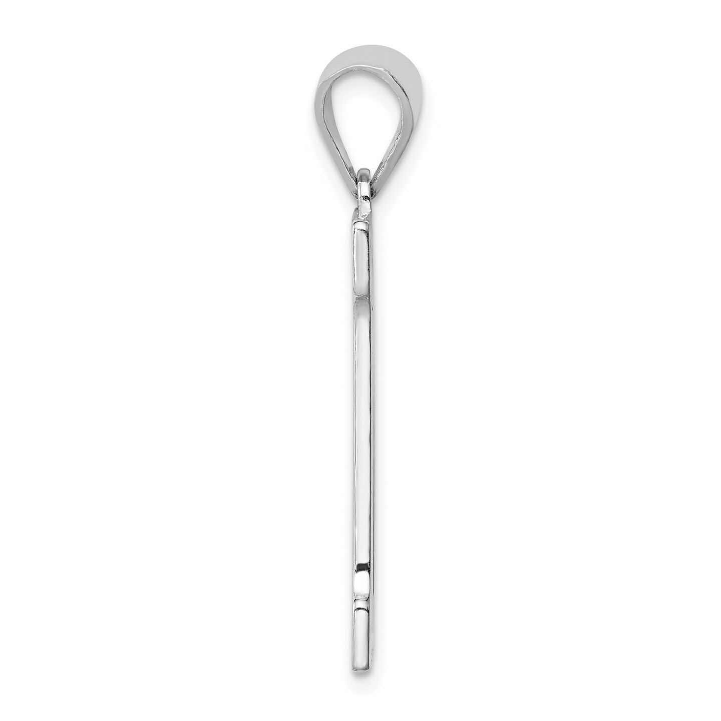 Sterling Silver Initial M Charm Jewerly 35mm x 15mm