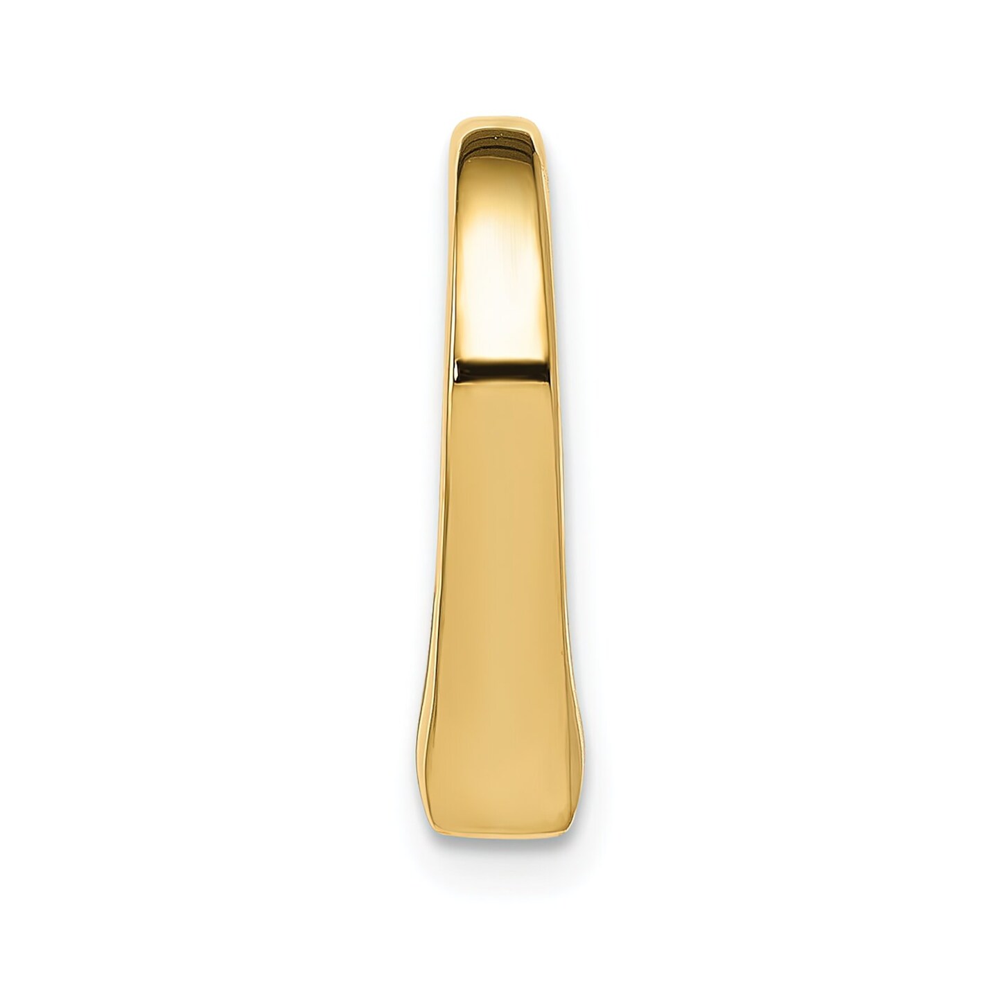 14K Gold 3D Floating Heart Slide Pendant Love Charm 15 X 14mm Jewerly