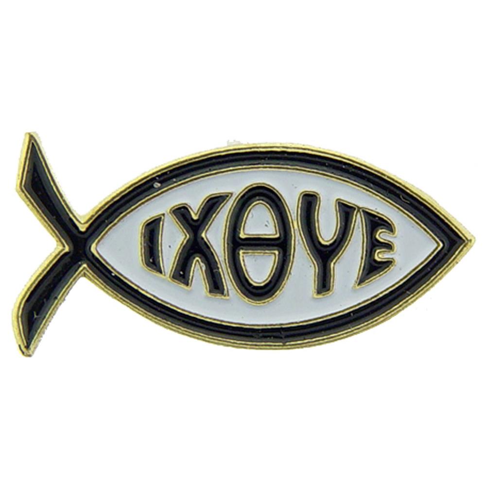 Jesus IXOYE Fish Pin 1&#x22;