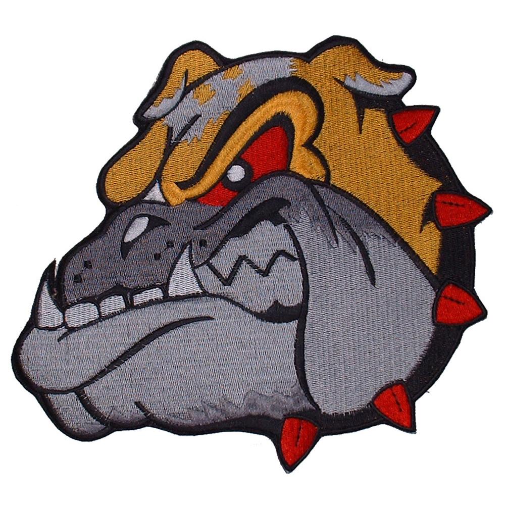 Bulldog Head Patch 9 1/4&#x22;
