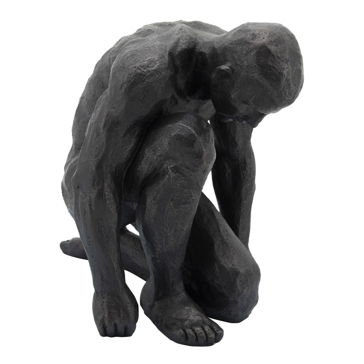 Kingston Living 16&#x22; Kneeling Man Silhouette Sculpture