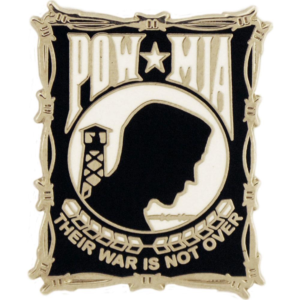 POW MIA Pin Yellow &#x26; Red 1&#x22;