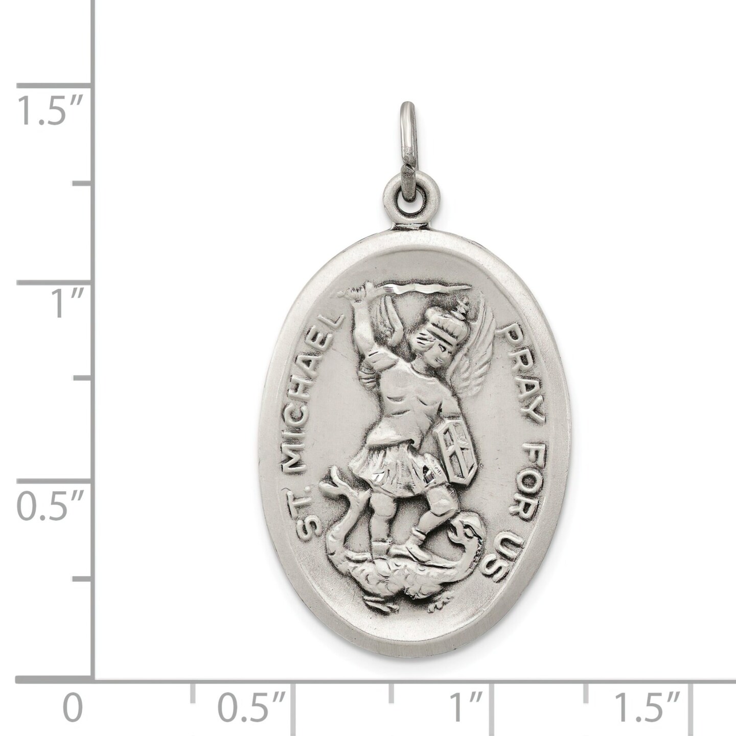 Sterling Silver Saint Michael Medal