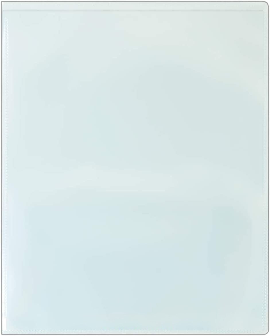 Plastic 2-Pocket Folders - Clear Overlay on Front and Back - Made in U.S.A